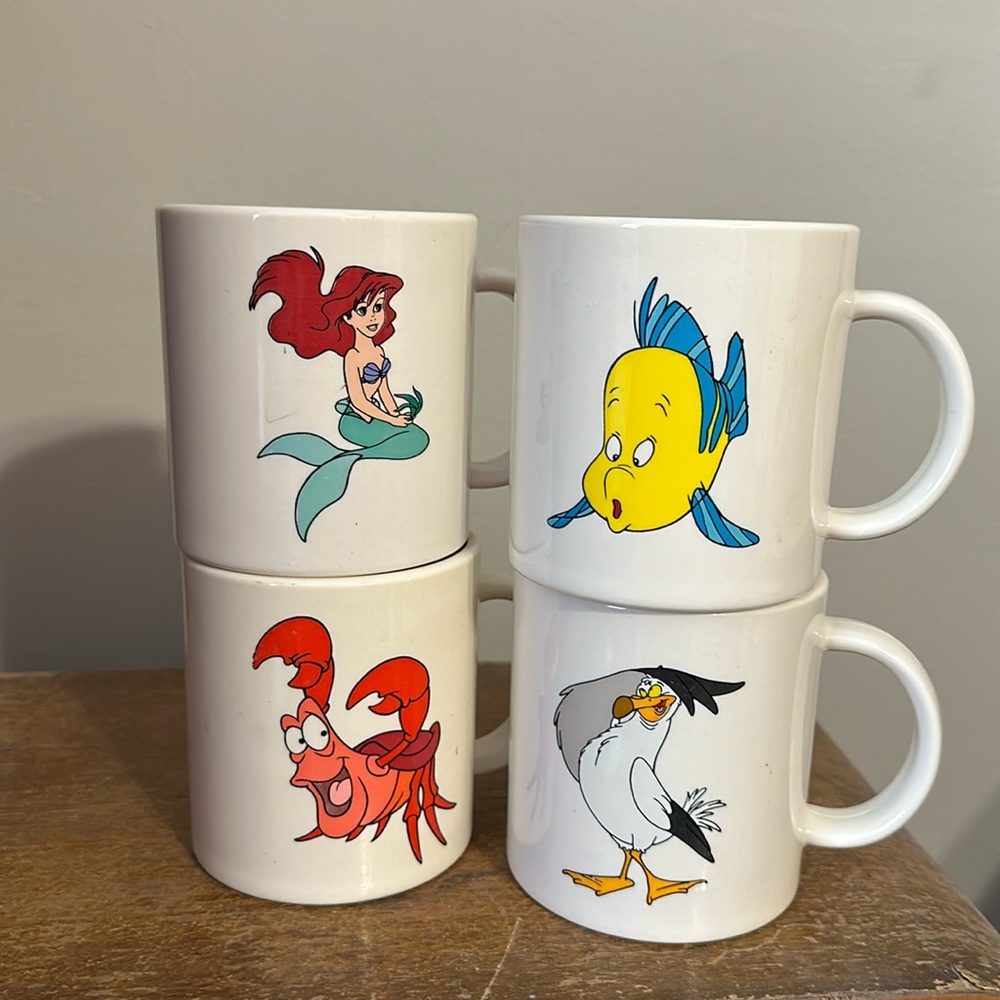 The Disney Channel The Little Mermaid coffee mugs